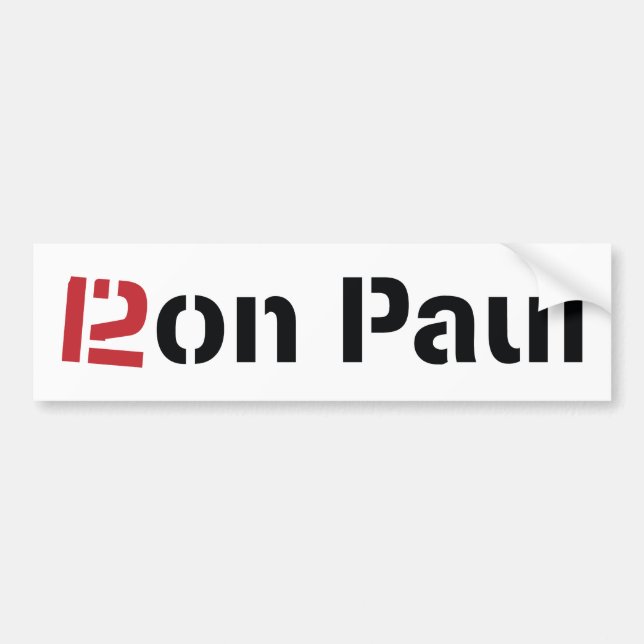 Ron Paul 2012 Bumper Sticker (Front)