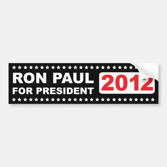 Ron Paul 2012 Bumper Sticker (Front)