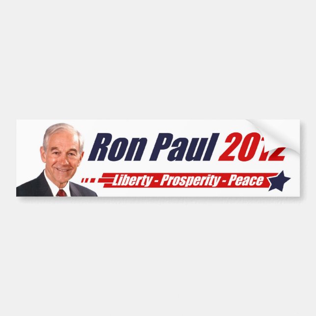 Ron Paul 2012 Bumper Sticker (Front)