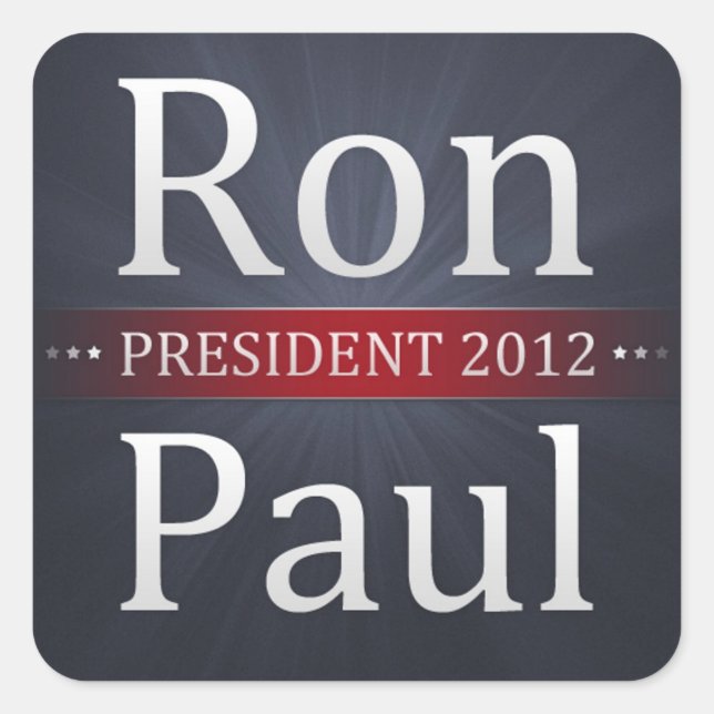 Ron Paul 2012 Campaign Sticker (Front)