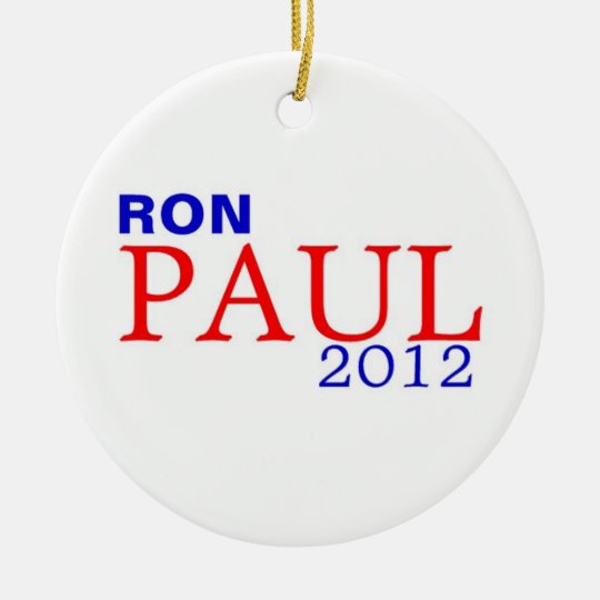 RON PAUL 2012 CERAMIC ORNAMENT
