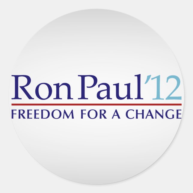 Ron Paul 2012 Classic Round Sticker (Front)