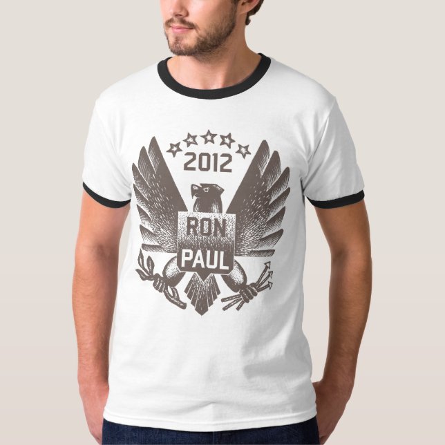 Ron Paul 2012 Dark Grey Eagle T-Shirt (Front)