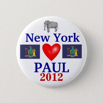 Ron Paul 2012 New York Pinback Button by hueylong at Zazzle