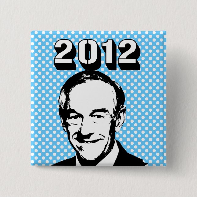Ron Paul 2012 Pinback Button (Front)
