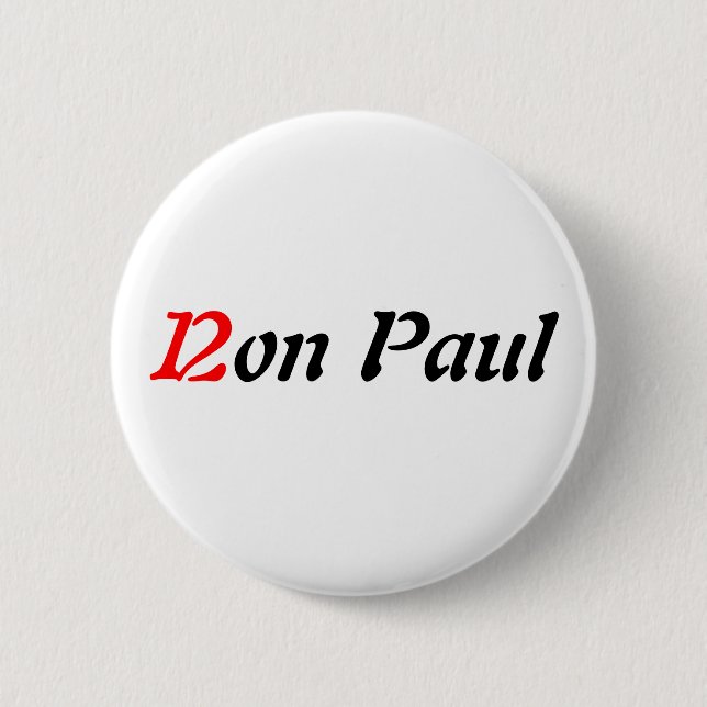 Ron Paul 2012 Pinback Button (Front)