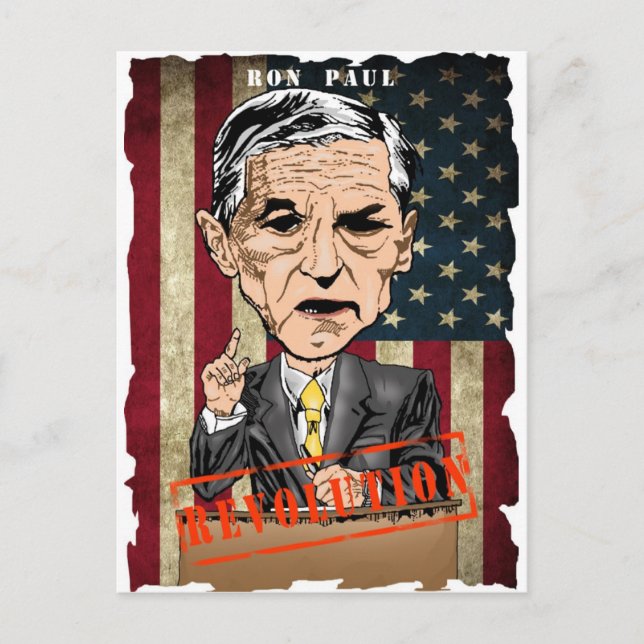 RON PAUL 2012 POSTCARD (Front)