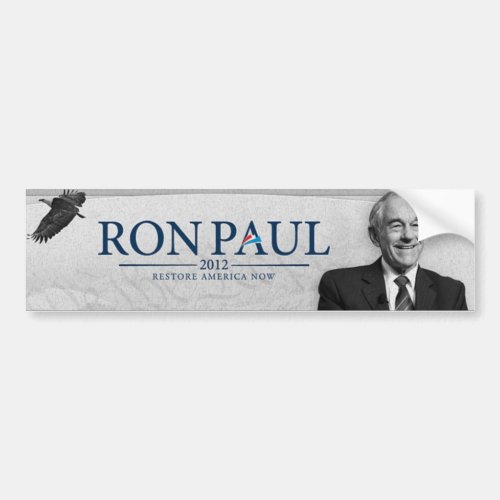 Ron Paul 2012 RESTORE AMERICA NOW Bumper Sticker