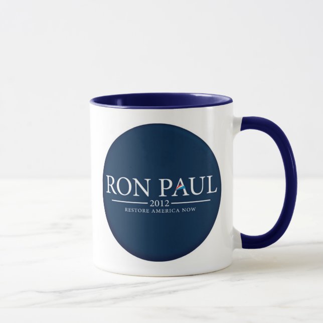 RON PAUL 2012 RESTORE AMERICA NOW CUP/MUG MUG (Right)