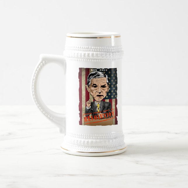 RON PAUL 2012 REVOLUTION BEER STEIN (Left)