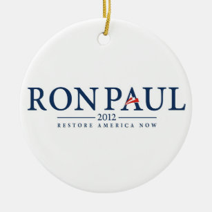 ron paul 2012 usa president election logo politics ceramic ornament