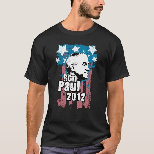 Ron Paul 2012 Vintage Design T-Shirt (Front)