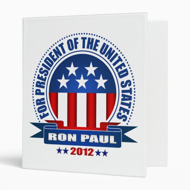 Ron Paul 3 Ring Binder (Front/Inside)