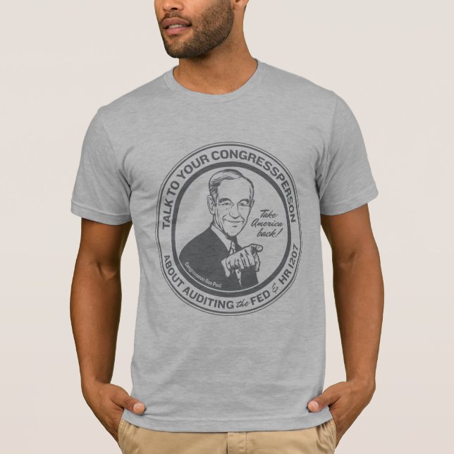 Ron Paul Audit the Federal Reserve T-Shirt (Front)