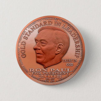 Ron Paul "Banned" Copper Liberty Dollar...Button! Button