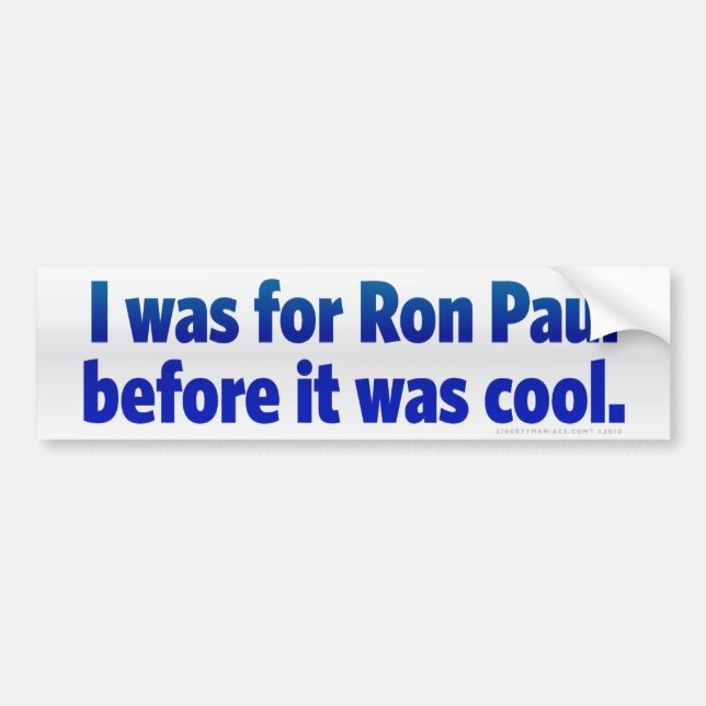 Ron Paul Bumper Sticker (Front)