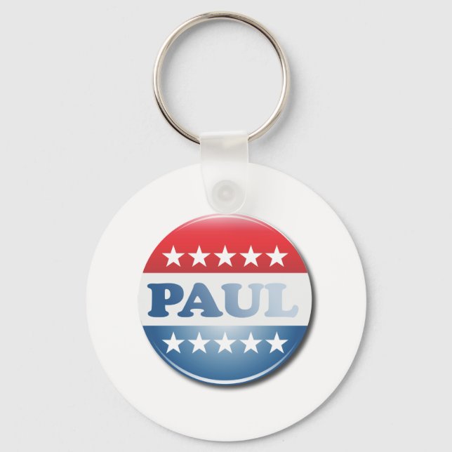 RON PAUL CAMPAIGN BUTTON KEYCHAIN (Front)