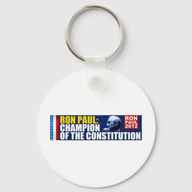 Ron Paul: Champion of the Constitution Keychain (Front)