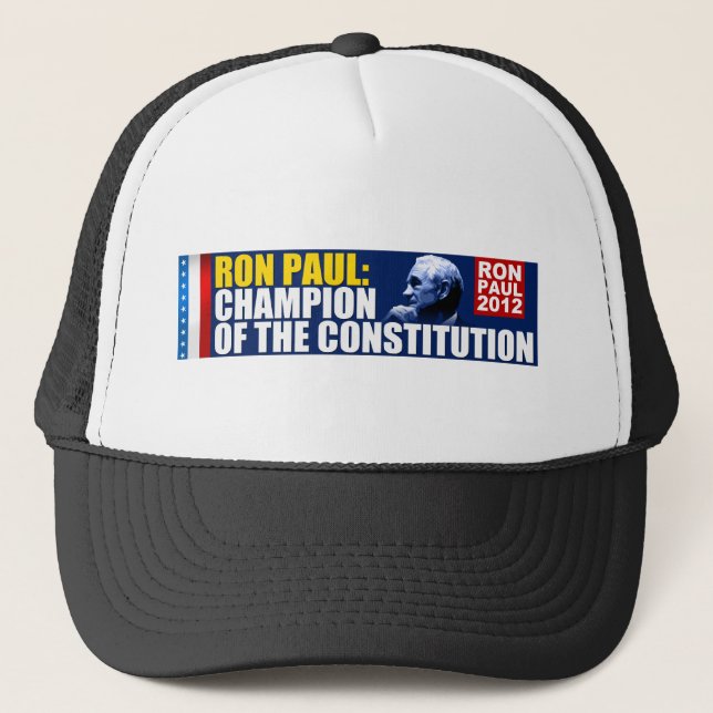 Ron Paul: Champion of the Constitution Trucker Hat (Front)