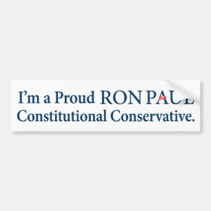 Ron Paul Conservative Bumper Sticker