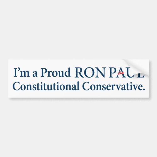 Ron Paul Conservative Bumper Sticker