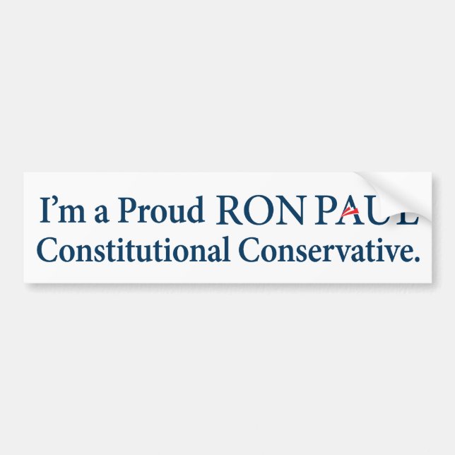 Ron Paul Conservative Bumper Sticker (Front)