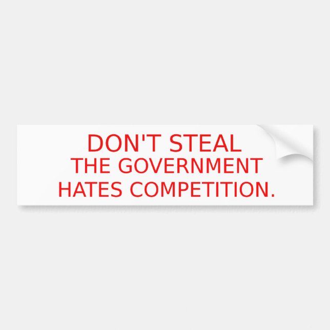 Ron Paul Dont Steal Bumper Sticker (Front)