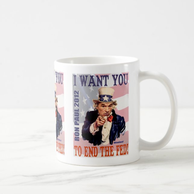 Ron Paul End The Fed 2012 Coffee Mug (Right)