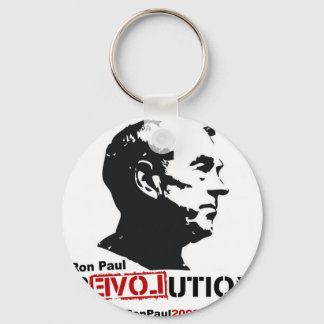 Ron Paul face Stencil - Revolution Keychain