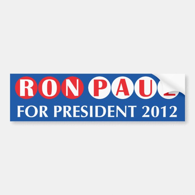 Ron Paul for President 2012 Bumper Sticker (Front)