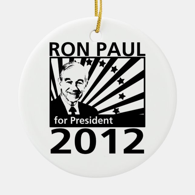 Ron Paul For President 2012 Ceramic Ornament (Front)