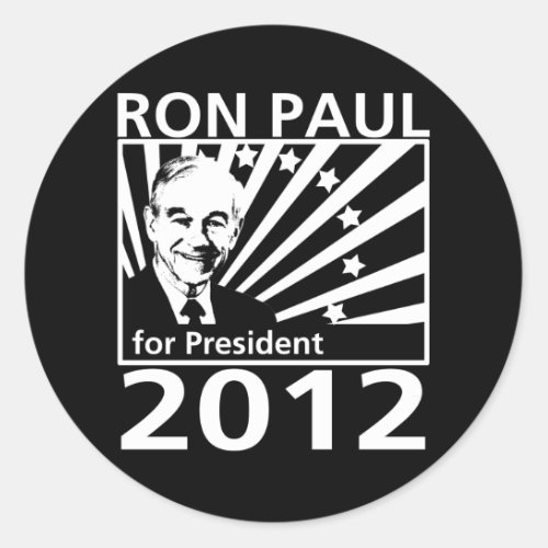 Ron Paul For President 2012 Classic Round Sticker