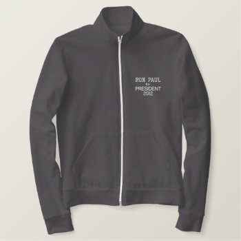 Ron Paul For President 2012 Jacket-men's-red Embroidered Jacket by Milkshake7 at Zazzle