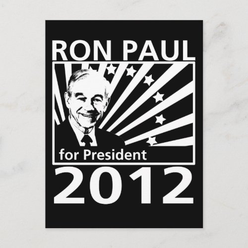 Ron Paul For President 2012 Postcard