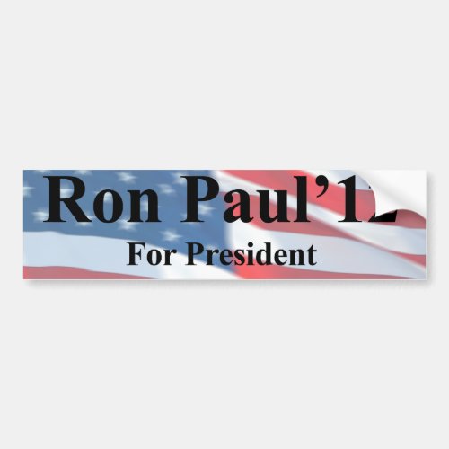 Ron Paul For President Bumpersticker Bumper Sticker