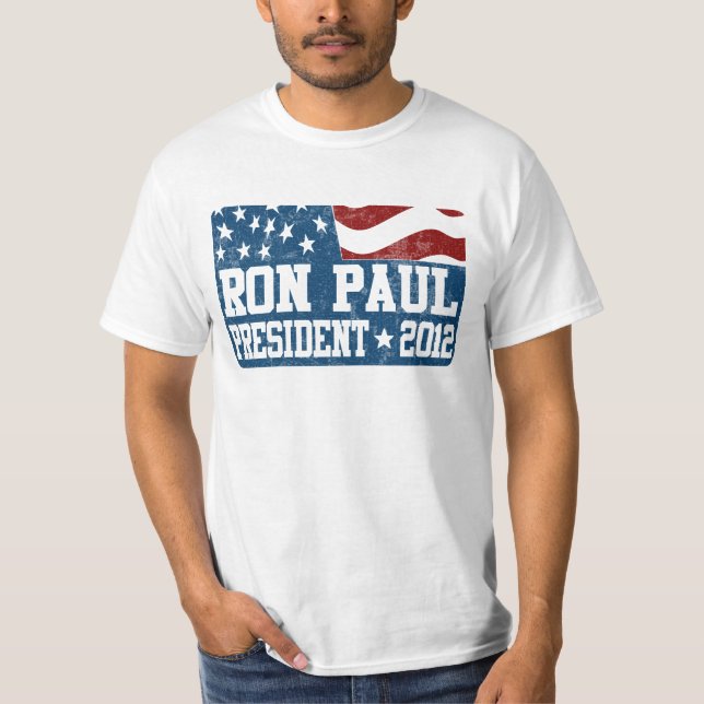 Ron Paul for President in 2012 T-Shirt (Front)