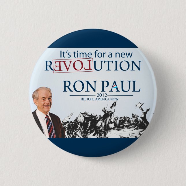 Ron Paul for President Pinback Button (Front)