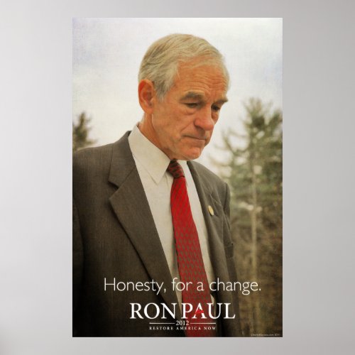 Ron Paul Honesty Print