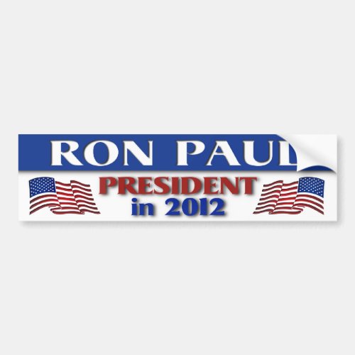 Ron Paul in 2012 Bumper Sticker