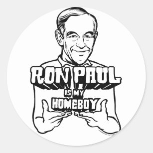 Ron Paul Is My Homeboy Stickers