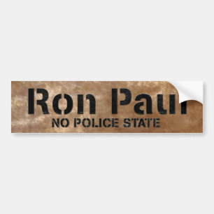 Ron Paul No Police State Bumper Sticker