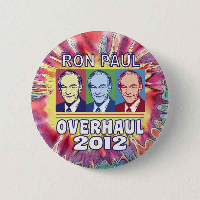 Ron Paul Overhaul 2012 Button (Front)