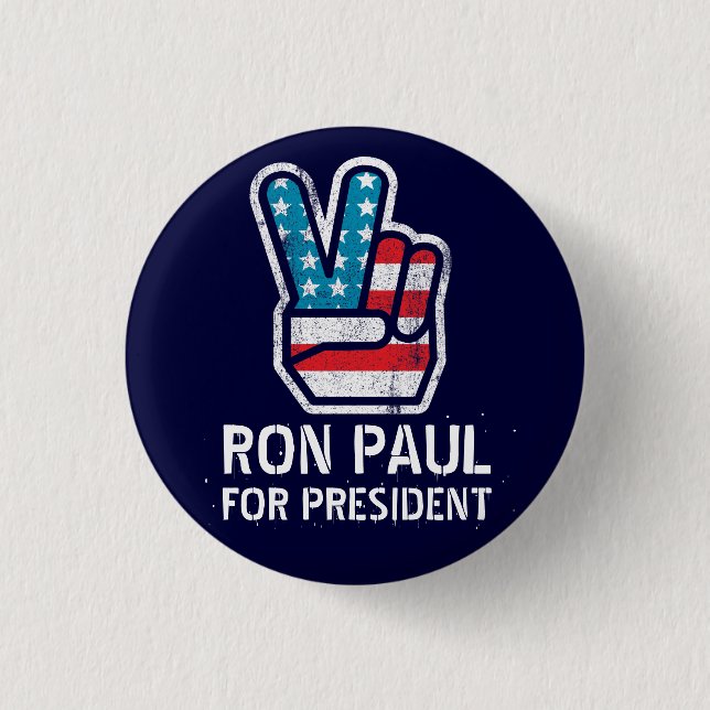 Ron Paul Peace Button (Front)