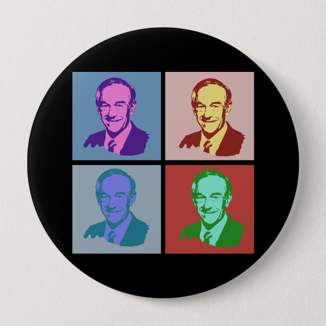 RON PAUL Pop Art Button (Front)