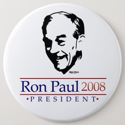 Ron Paul Portrait Gigantic Button