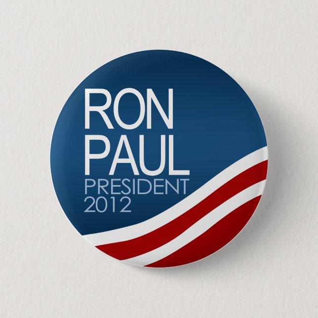 Ron Paul President 2012 Button (Front)
