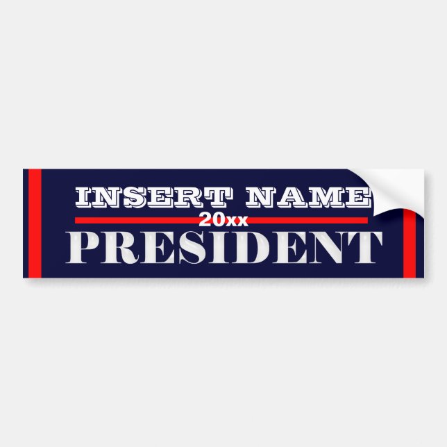 Ron Paul president 2012 CUSTOMIZE Bumper Sticker (Front)