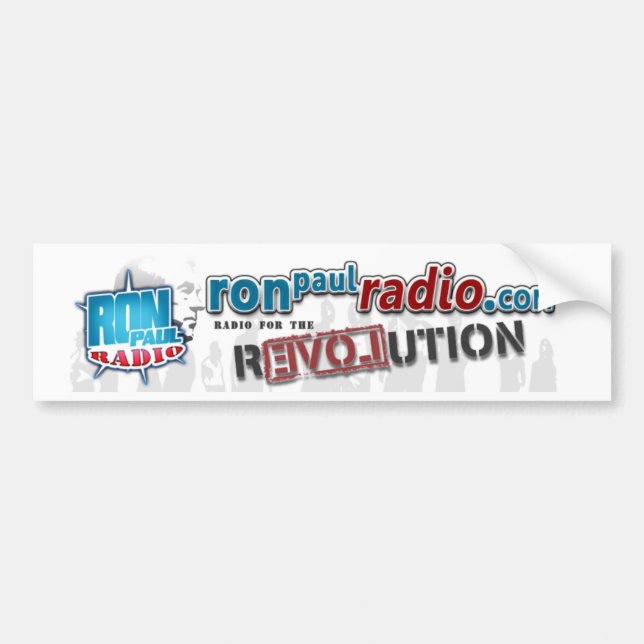 Ron Paul Radio Bumper Sticker (Front)