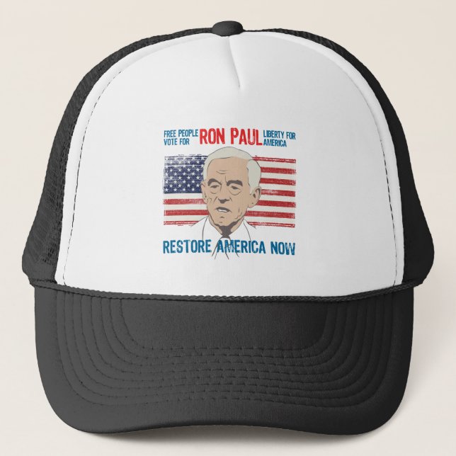 Ron Paul restore America Trucker Hat (Front)