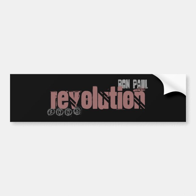 ron paul, revolution, 2008 bumper sticker (Front)